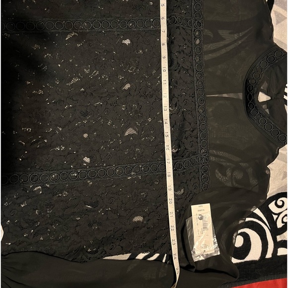 BOLD elements Long Sleeve Sheer Blouse - Picture 11 of 12